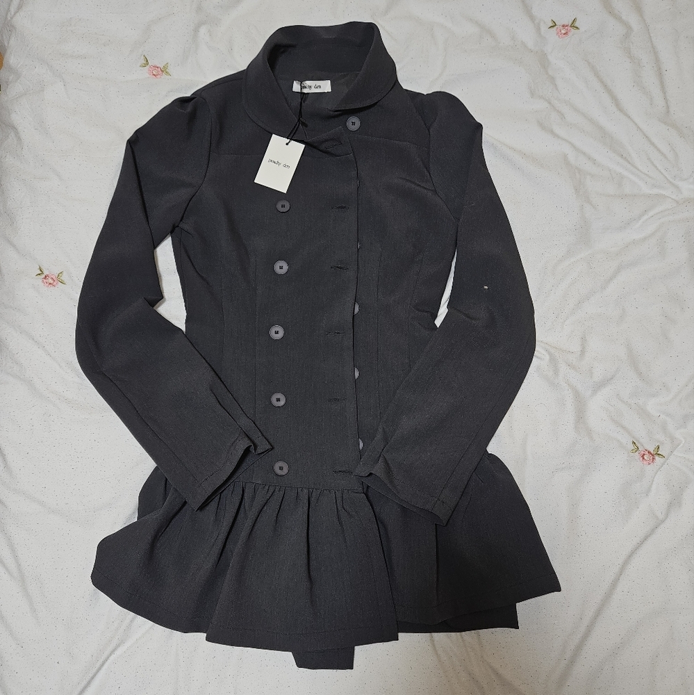 Peachy Den Romy dress in gray size S